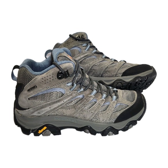 Merrell Shoes - Merrell Moab 3 Mid Waterproof Womens 8.5 Gray J500162 Vibram Hiking